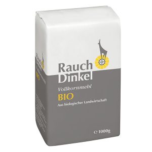 Dinkel Vollkornmehl BIO 1000 g - aus biologischer Landwirtschaft - Unsere Mehle / Rauchmühle / Rauchmehl / Rezepte. Für alle Mehlspeisen und Backwaren.