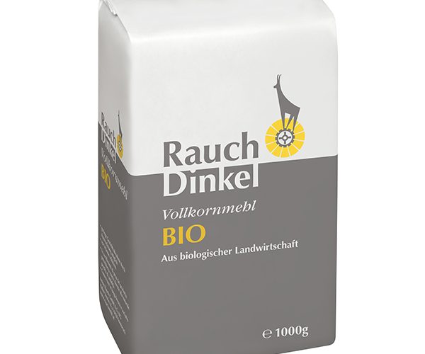 Dinkel Vollkornmehl BIO 1000 g - aus biologischer Landwirtschaft - Unsere Mehle / Rauchmühle / Rauchmehl / Rezepte. Für alle Mehlspeisen und Backwaren.