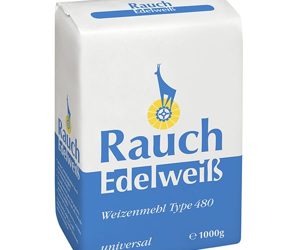 Weizenmehl Type 480 universal 1000 g - Körnung zwischen glatt und griffig - Unsere Mehle / Rauchmühle / Rauchmehl. Für alle Anwendungen.