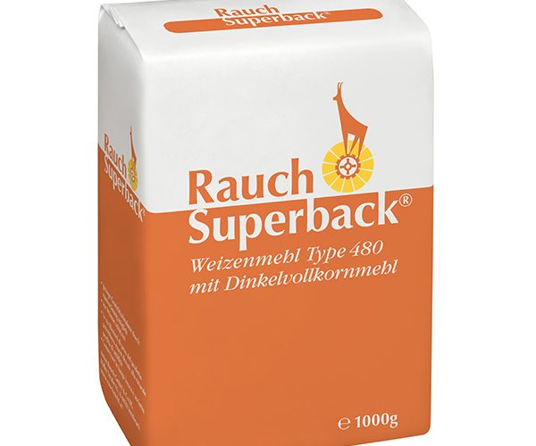 Superback Weizenmehl Type 480 mit Dinkelvollkornmehl 1000 g - Unsere Mehle / Rauchmühle / Rauchmehl / Rezepte. Für alle Mehlspeisen