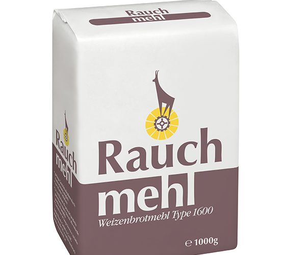 Weizenbrotmehl Type 1600 - 1000 g - Unsere Mehle / Rauchmühle / Rauchmehl. Zum Brotbacken, am besten gemischt mit Rauch Roggenmehl und/oder glattem Weizenmehl