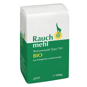 Weizenmehl Type 700 BIO - glatt - grün - aus biologischer Landwirtschaft - / Unsere Mehle / Rauchmühle / Rauchmehl. Geeignet für alle Mehlspeisen und Backwaren.