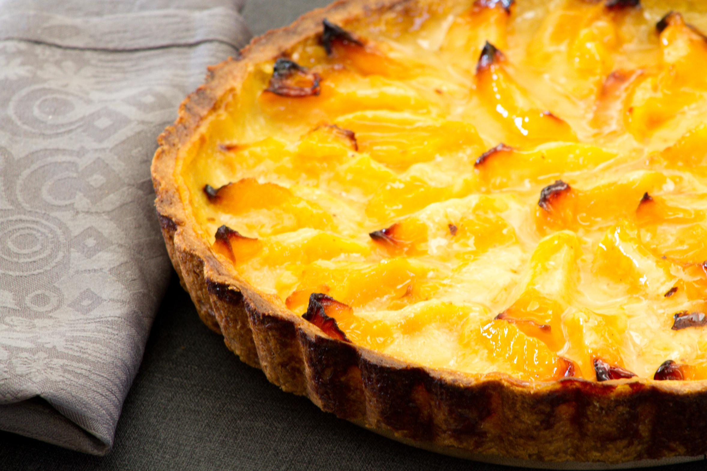 Pfirsich Tarte / ein fabelhafter Sommerkuchen / Rauchmühle / Rauchmehl