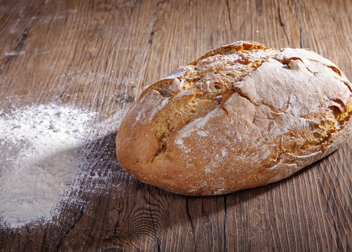 Kartoffelbrot / herzhaft mit Röstzwiebeln / Rauchmühle / Rauchmehl