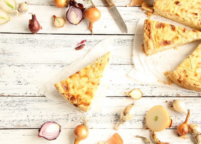 Zwiebelkuchen / aus der vegetarischen Küche / Rauchmühle / Rauchmehl