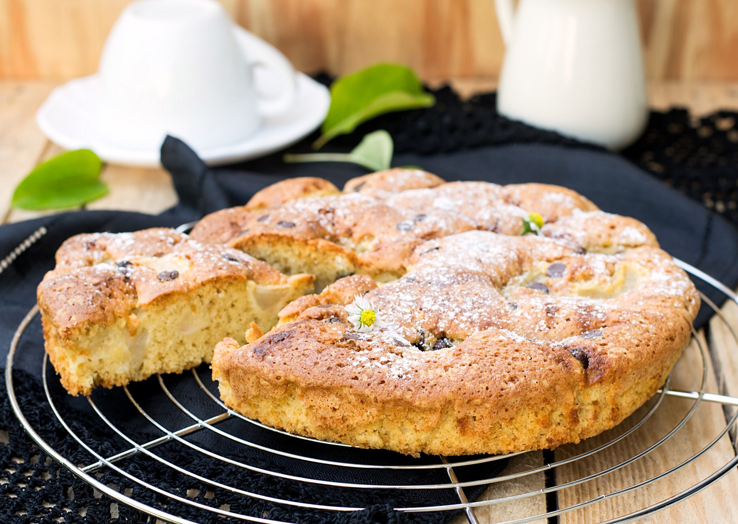 Birnenkuchen / für den Kaffeetisch im Herbst / Rauchmühle / Rauchmehl