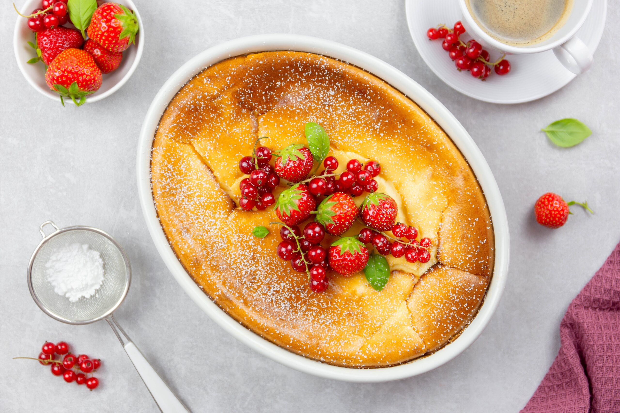 Grießauflauf mit Beeren / Rauchmühle / Rauchmehl