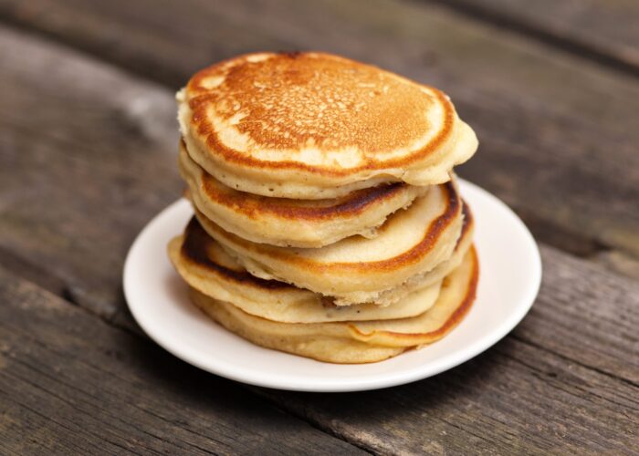 Pancakes / mit Emmentaler / Rauchmühle / Rauchmehl
