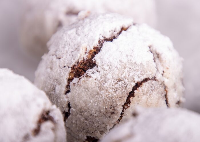 Schneebälle / mit Schokolade / Rauchmühle / Rauchmehl